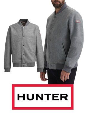 NWT Hunter Finnley Wool-Look Bomber Jacket / size Small